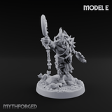 Axe Held High Ornate Human Warlords E Miniature for Dungeons and Dragons, Pathfinder or other TTRPGs