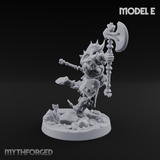 Axe Held High Ornate Human Warlords E Miniature for Dungeons and Dragons, Pathfinder or other TTRPGs