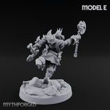 Axe Held High Ornate Human Warlords E Miniature for Dungeons and Dragons, Pathfinder or other TTRPGs