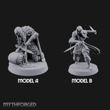 Blood Tracking Human Trackers Miniature for Dungeons and Dragons, Pathfinder or other TTRPGs