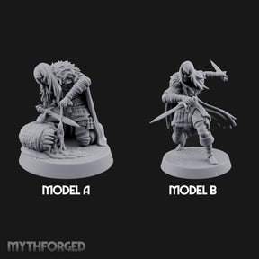 Blood Tracking Human Trackers Miniature for Dungeons and Dragons, Pathfinder or other TTRPGs