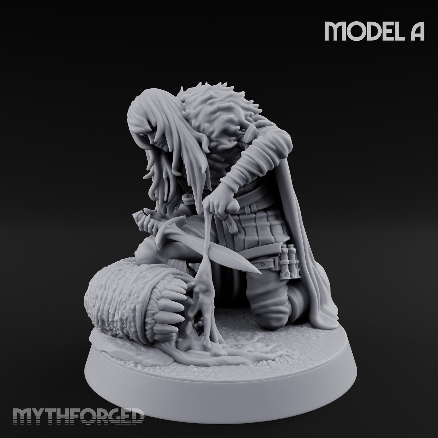 Blood Tracking Human Trackers Miniature for Dungeons and Dragons, Pathfinder or other TTRPGs