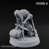 Blood Tracking Human Trackers Miniature for Dungeons and Dragons, Pathfinder or other TTRPGs