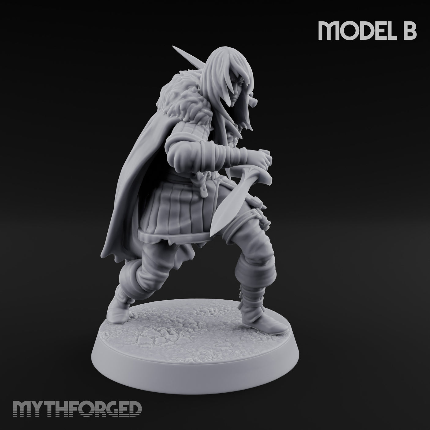 Blood Tracking Human Trackers Miniature for Dungeons and Dragons, Pathfinder or other TTRPGs