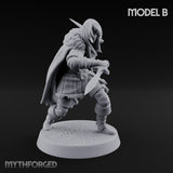 Blood Tracking Human Trackers Miniature for Dungeons and Dragons, Pathfinder or other TTRPGs