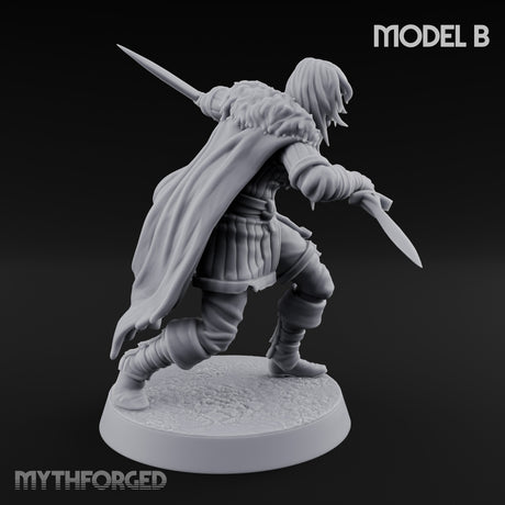 Blood Tracking Human Trackers Miniature for Dungeons and Dragons, Pathfinder or other TTRPGs