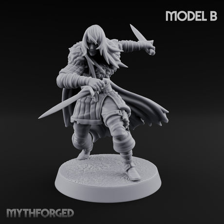 Blood Tracking Human Trackers Miniature for Dungeons and Dragons, Pathfinder or other TTRPGs