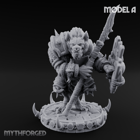 The Bloodhowl Gnolls A Miniature for Dungeons and Dragons, Pathfinder or other TTRPGs