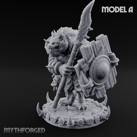 The Bloodhowl Gnolls A Miniature for Dungeons and Dragons, Pathfinder or other TTRPGs