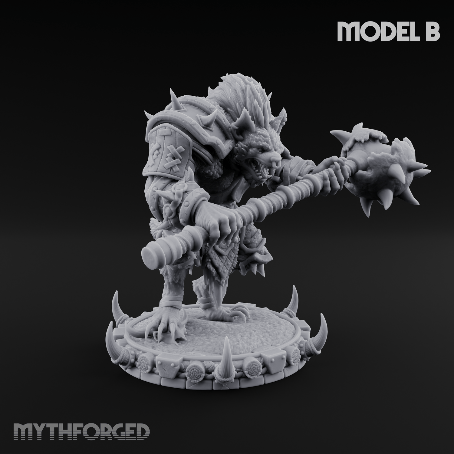The Bloodhowl Gnolls B Miniature for Dungeons and Dragons, Pathfinder or other TTRPGs