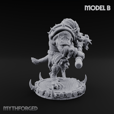 The Bloodhowl Gnolls B Miniature for Dungeons and Dragons, Pathfinder or other TTRPGs