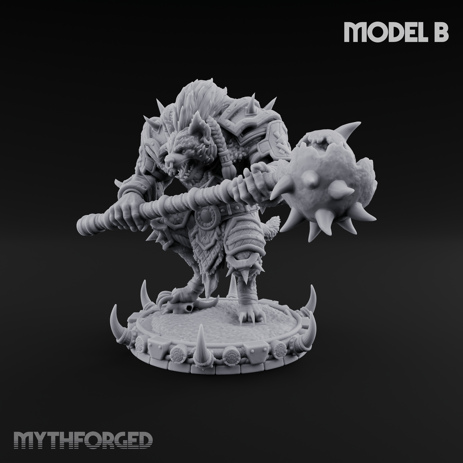 The Bloodhowl Gnolls B Miniature for Dungeons and Dragons, Pathfinder or other TTRPGs