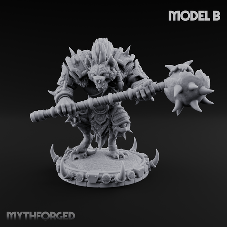The Bloodhowl Gnolls B Miniature for Dungeons and Dragons, Pathfinder or other TTRPGs