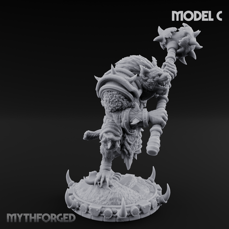 The Bloodhowl Gnolls Miniature for Dungeons and Dragons, Pathfinder or other TTRPGs