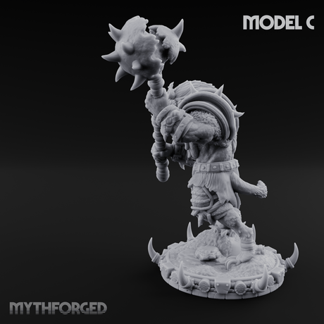 The Bloodhowl Gnolls C Miniature for Dungeons and Dragons, Pathfinder or other TTRPGs