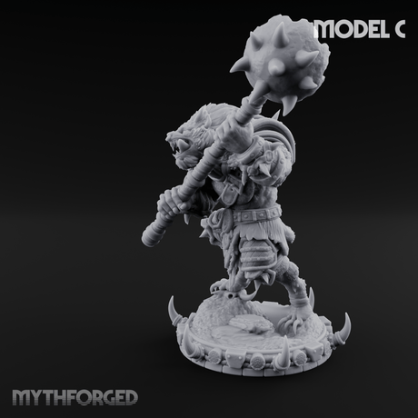 The Bloodhowl Gnolls C Miniature for Dungeons and Dragons, Pathfinder or other TTRPGs