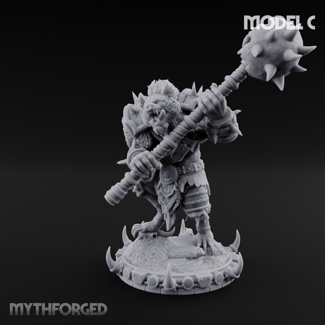 The Bloodhowl Gnolls C Miniature for Dungeons and Dragons, Pathfinder or other TTRPGs