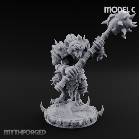 The Bloodhowl Gnolls C Miniature for Dungeons and Dragons, Pathfinder or other TTRPGs