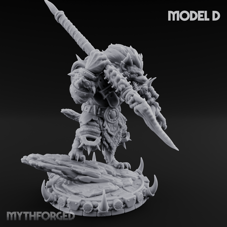 The Bloodhowl Gnolls Miniature for Dungeons and Dragons, Pathfinder or other TTRPGs