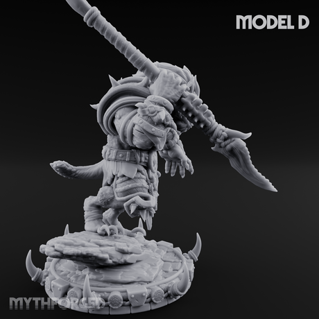 The Bloodhowl Gnolls D Miniature for Dungeons and Dragons, Pathfinder or other TTRPGs