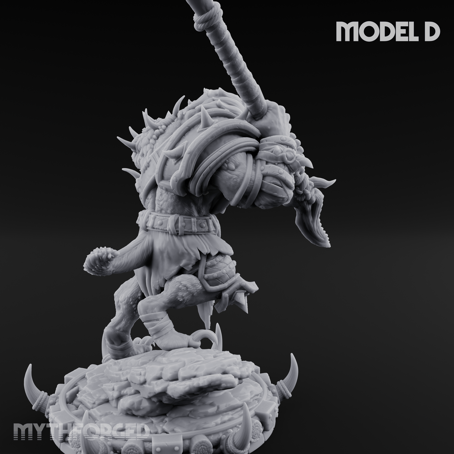 The Bloodhowl Gnolls D Miniature for Dungeons and Dragons, Pathfinder or other TTRPGs