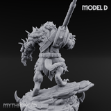 The Bloodhowl Gnolls D Miniature for Dungeons and Dragons, Pathfinder or other TTRPGs