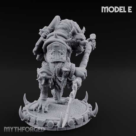 The Bloodhowl Gnolls Miniature for Dungeons and Dragons, Pathfinder or other TTRPGs