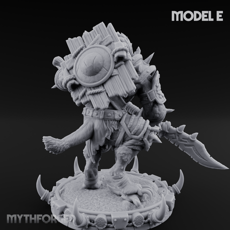 The Bloodhowl Gnolls E Miniature for Dungeons and Dragons, Pathfinder or other TTRPGs