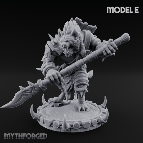 The Bloodhowl Gnolls E Miniature for Dungeons and Dragons, Pathfinder or other TTRPGs