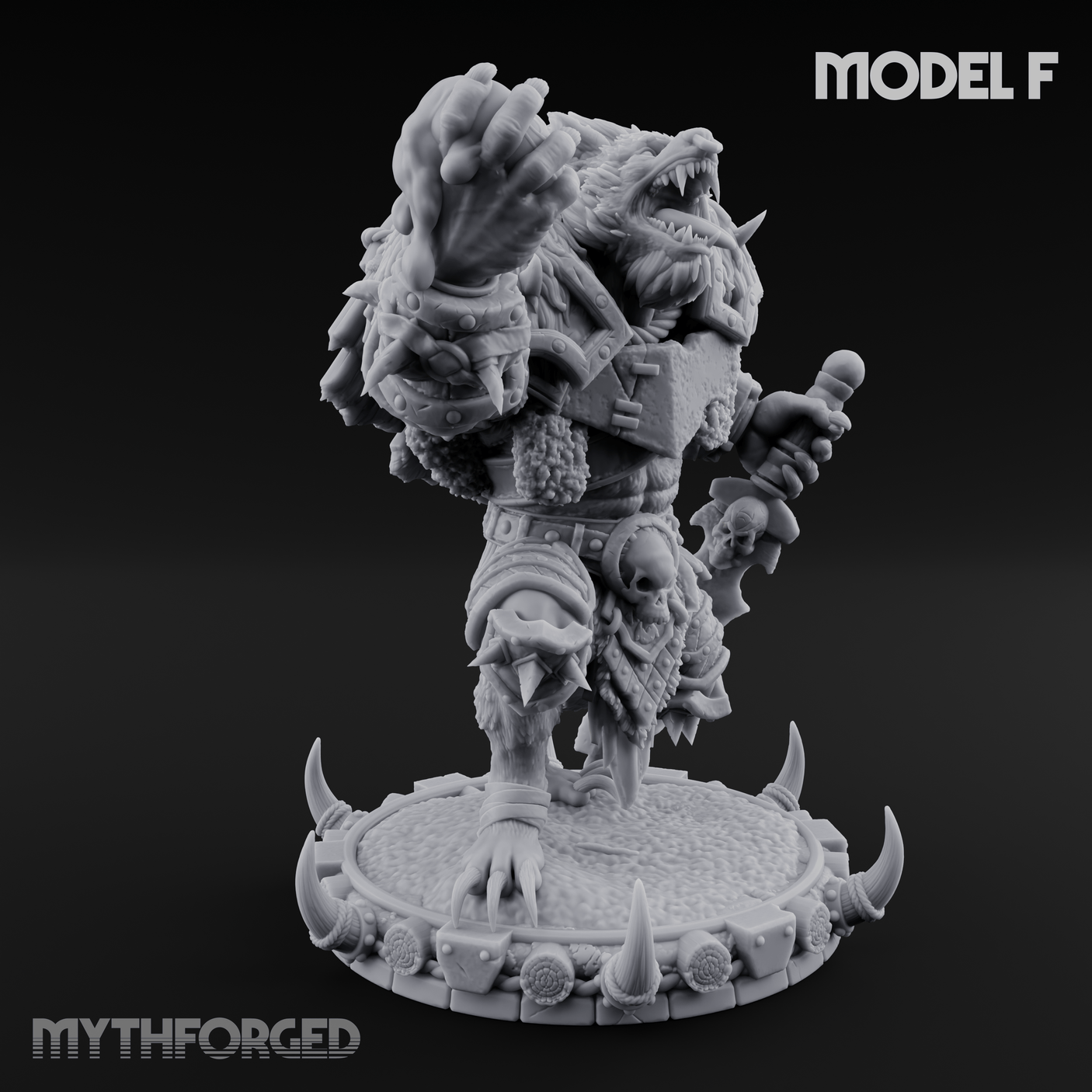 The Bloodhowl Gnolls Miniature for Dungeons and Dragons, Pathfinder or other TTRPGs