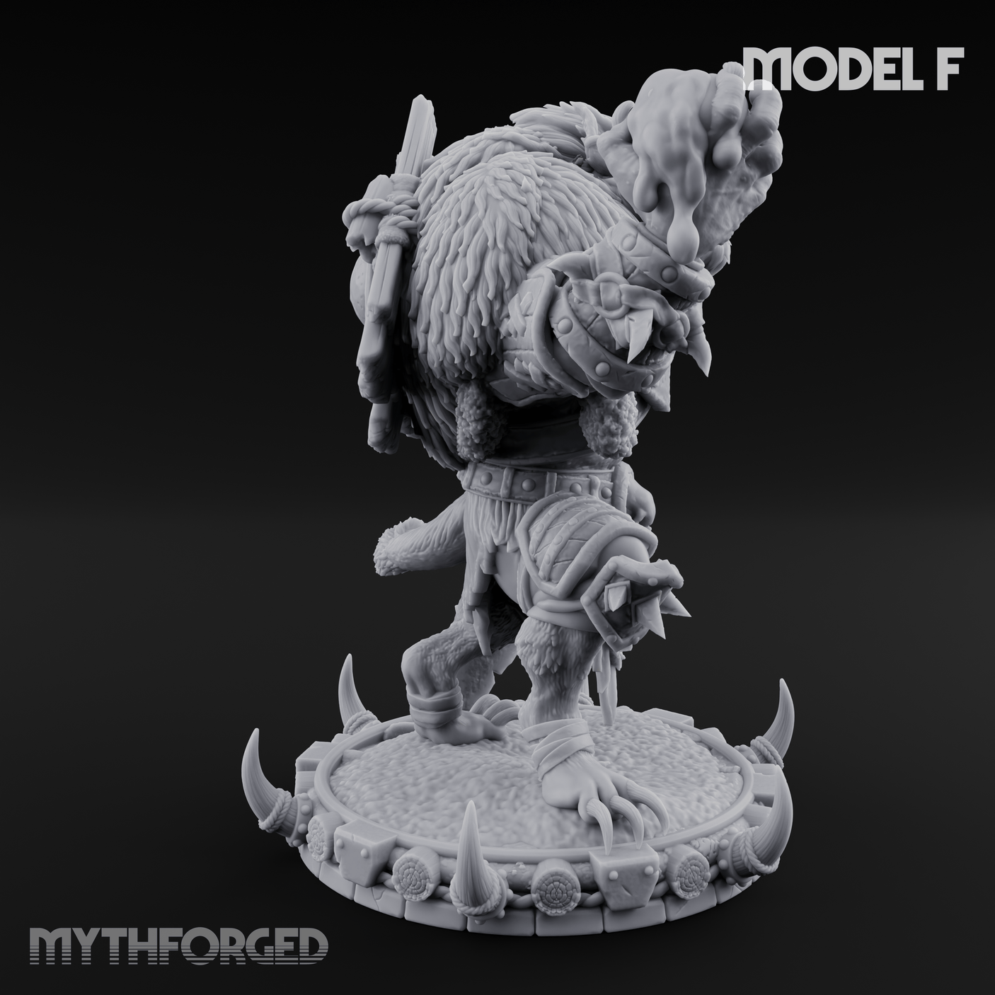 The Bloodhowl Gnolls F Miniature for Dungeons and Dragons, Pathfinder or other TTRPGs