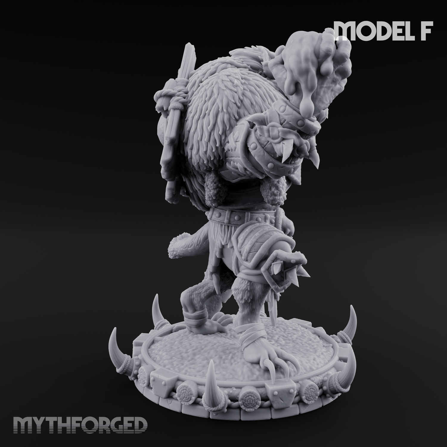 The Bloodhowl Gnolls F Miniature for Dungeons and Dragons, Pathfinder or other TTRPGs