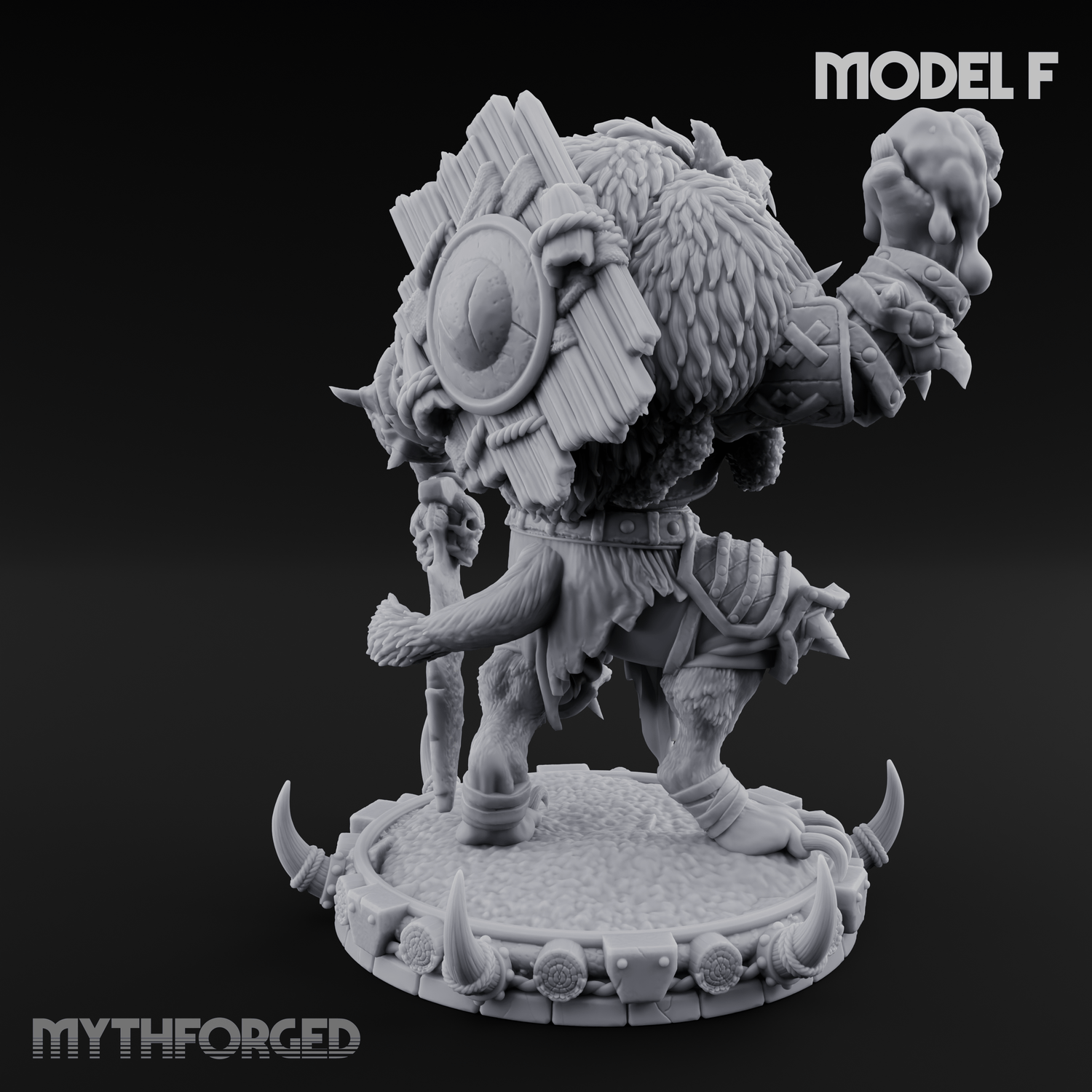 The Bloodhowl Gnolls F Miniature for Dungeons and Dragons, Pathfinder or other TTRPGs
