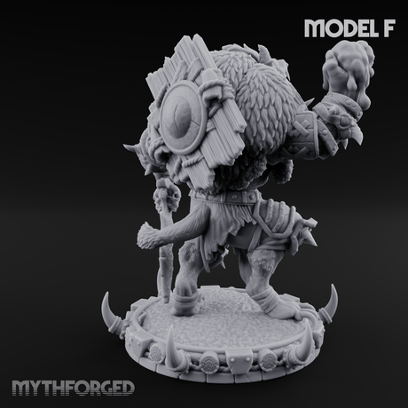 The Bloodhowl Gnolls F Miniature for Dungeons and Dragons, Pathfinder or other TTRPGs
