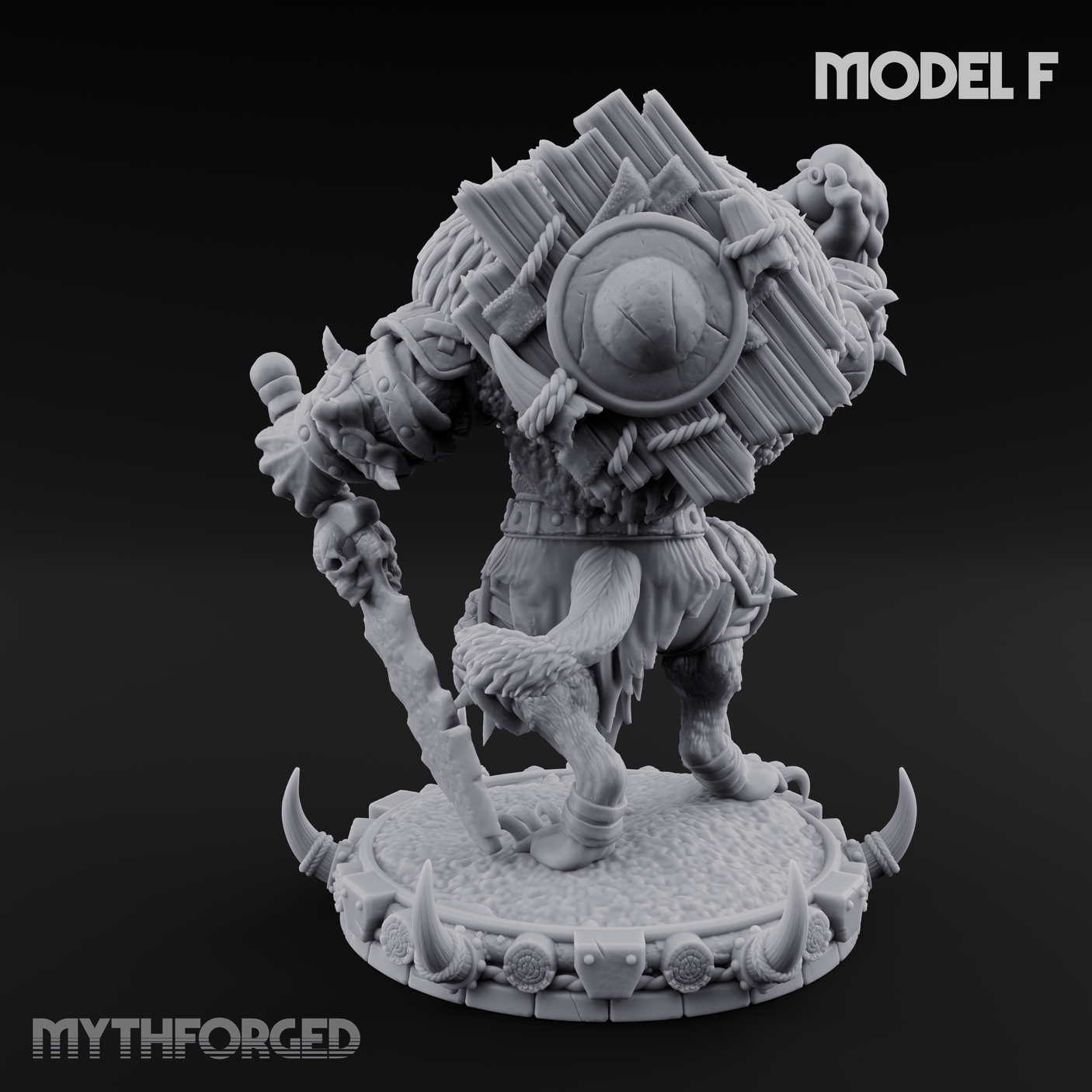 The Bloodhowl Gnolls F Miniature for Dungeons and Dragons, Pathfinder or other TTRPGs