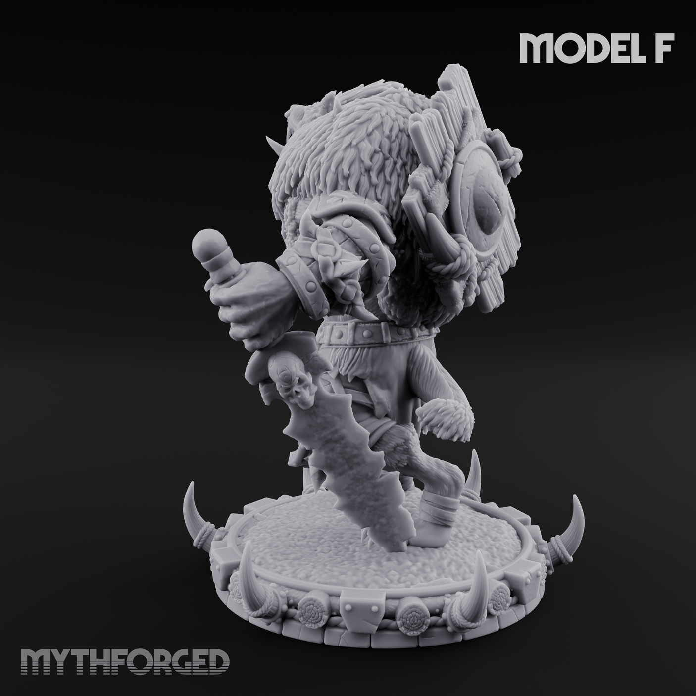 The Bloodhowl Gnolls F Miniature for Dungeons and Dragons, Pathfinder or other TTRPGs
