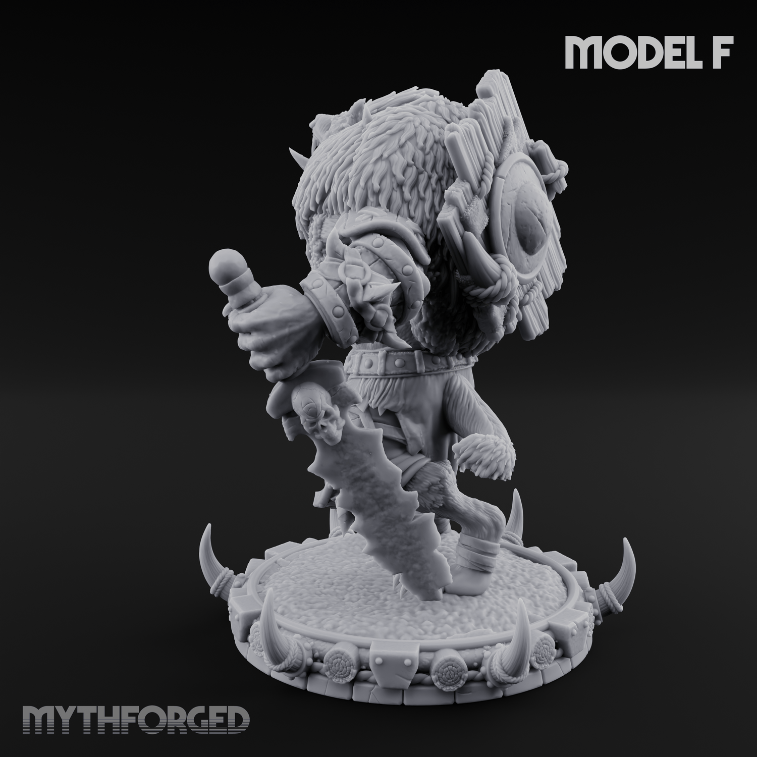 The Bloodhowl Gnolls F Miniature for Dungeons and Dragons, Pathfinder or other TTRPGs
