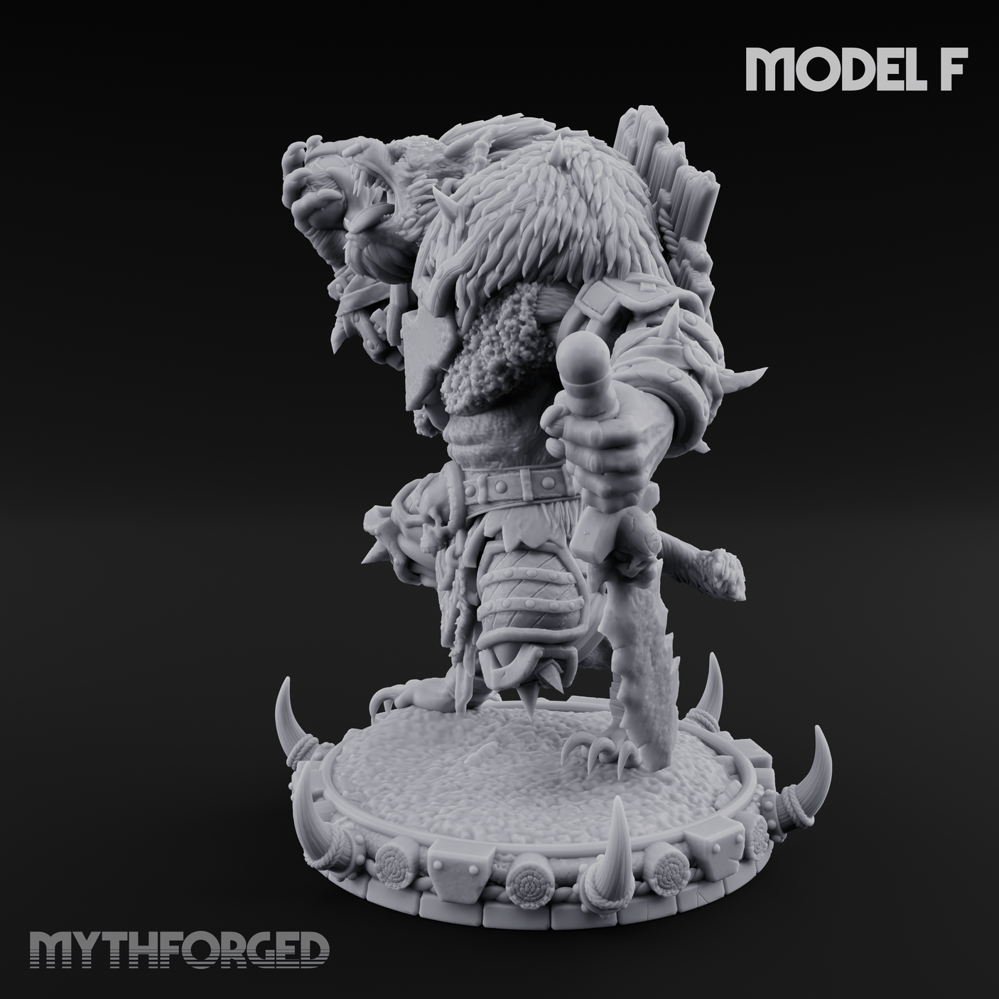 The Bloodhowl Gnolls F Miniature for Dungeons and Dragons, Pathfinder or other TTRPGs