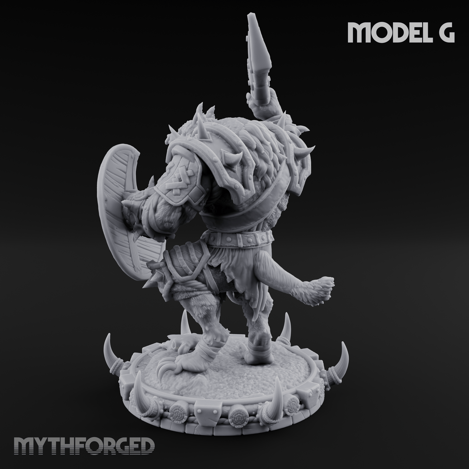 The Bloodhowl Gnolls G Miniature for Dungeons and Dragons, Pathfinder or other TTRPGs