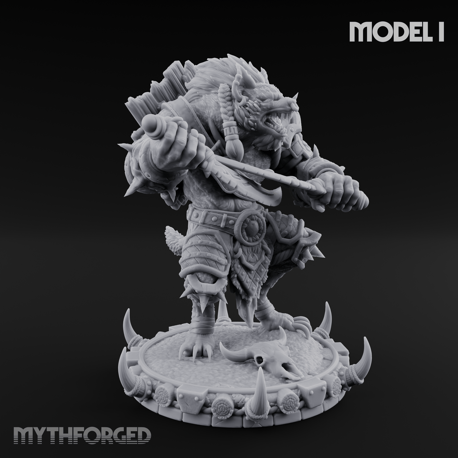 The Bloodhowl Gnolls I Miniature for Dungeons and Dragons, Pathfinder or other TTRPGs