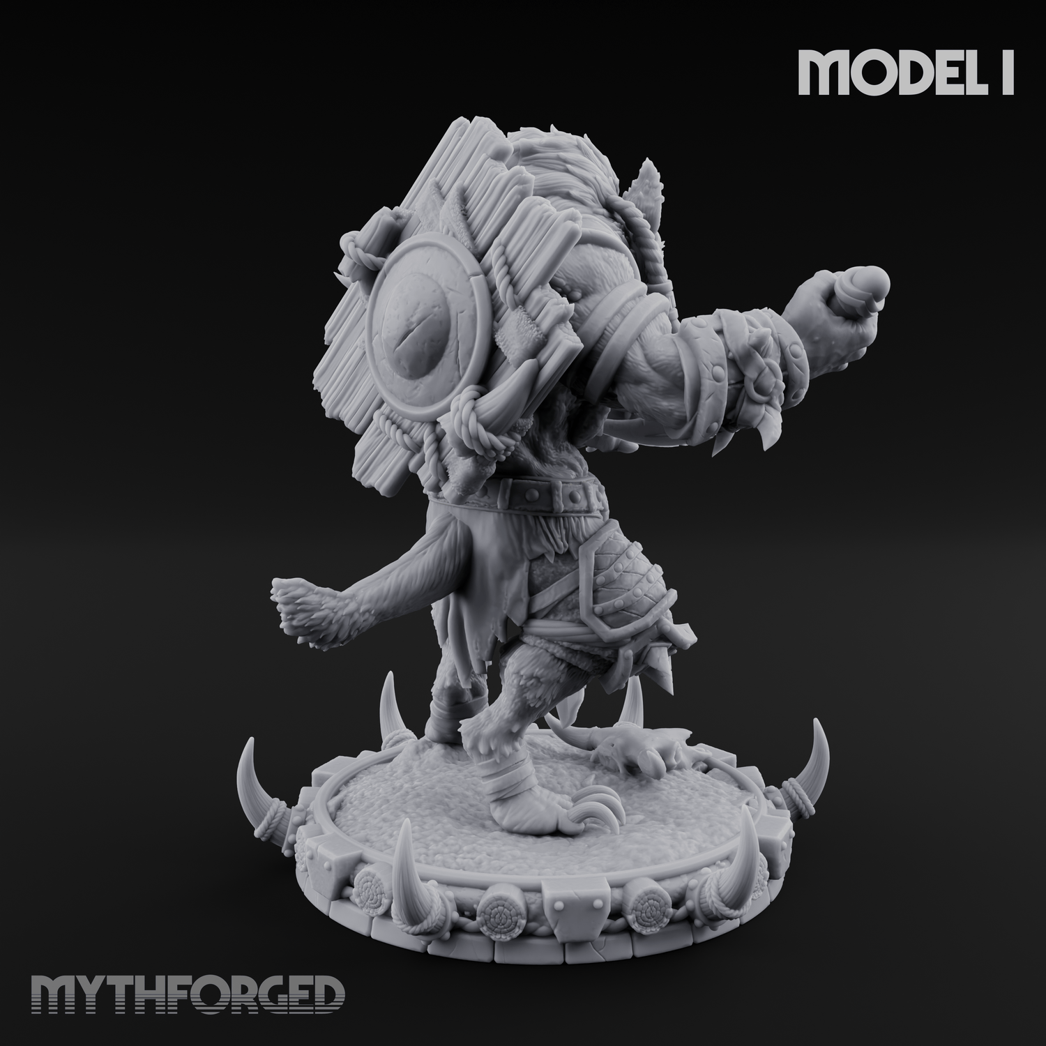 The Bloodhowl Gnolls I Miniature for Dungeons and Dragons, Pathfinder or other TTRPGs
