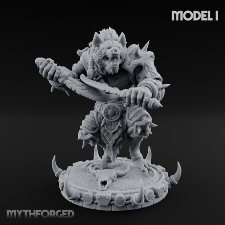 The Bloodhowl Gnolls I Miniature for Dungeons and Dragons, Pathfinder or other TTRPGs
