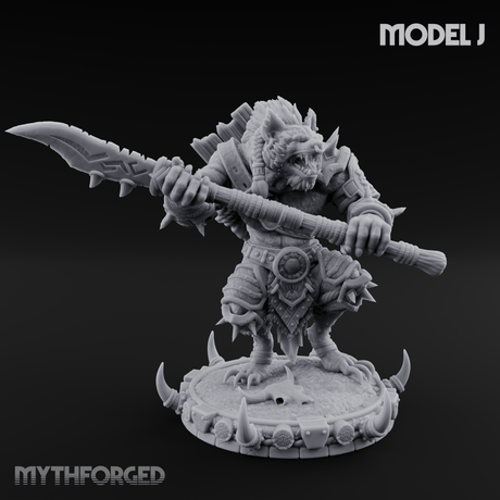 The Bloodhowl Gnolls J Miniature for Dungeons and Dragons, Pathfinder or other TTRPGs