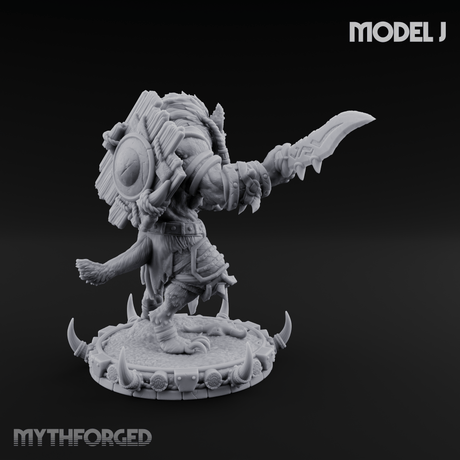 The Bloodhowl Gnolls J Miniature for Dungeons and Dragons, Pathfinder or other TTRPGs