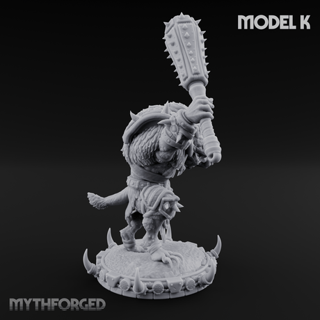 The Bloodhowl Gnolls K Miniature for Dungeons and Dragons, Pathfinder or other TTRPGs