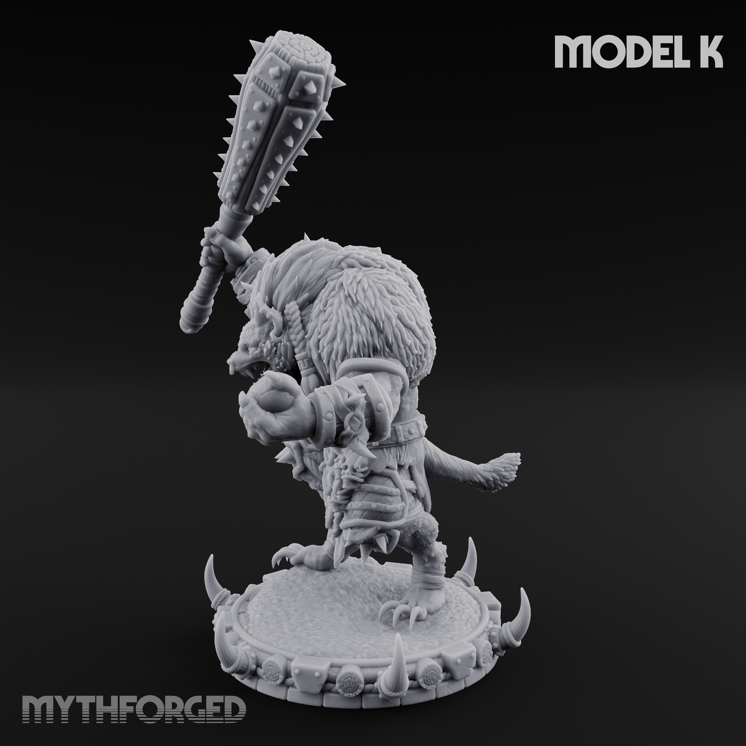 The Bloodhowl Gnolls K Miniature for Dungeons and Dragons, Pathfinder or other TTRPGs