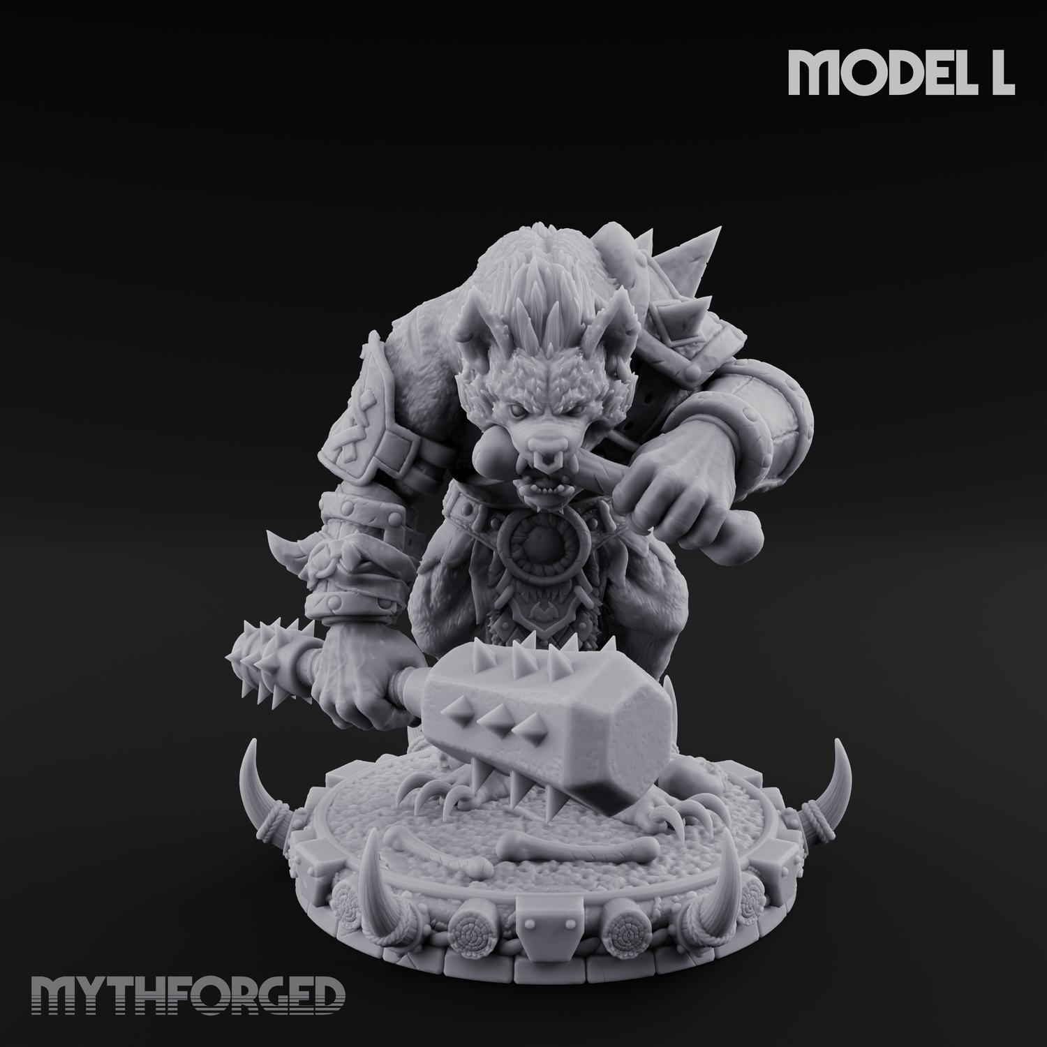 The Bloodhowl Gnolls Miniature for Dungeons and Dragons, Pathfinder or other TTRPGs