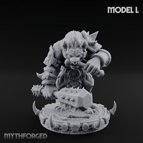 The Bloodhowl Gnolls Miniature for Dungeons and Dragons, Pathfinder or other TTRPGs