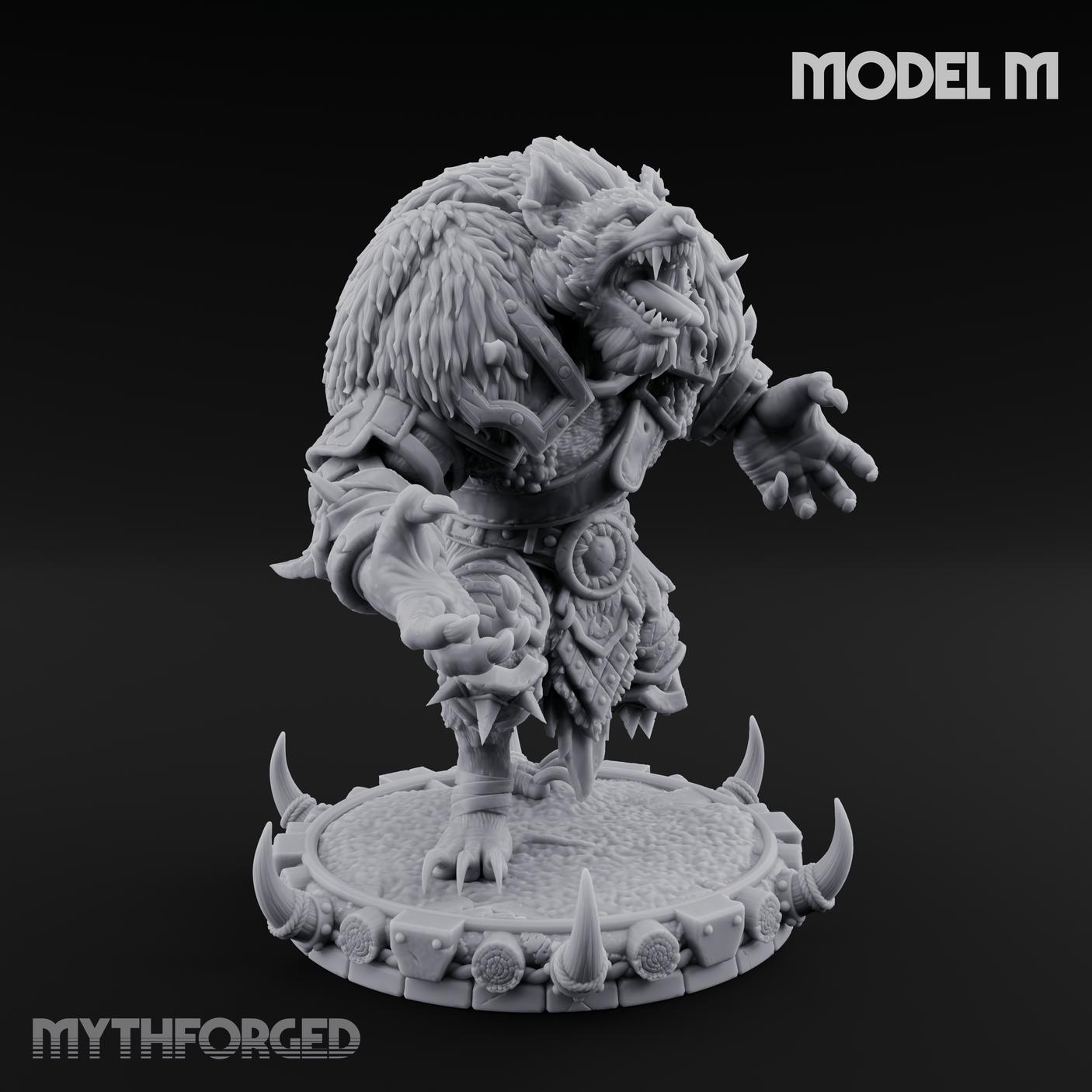 The Bloodhowl Gnolls Miniature for Dungeons and Dragons, Pathfinder or other TTRPGs