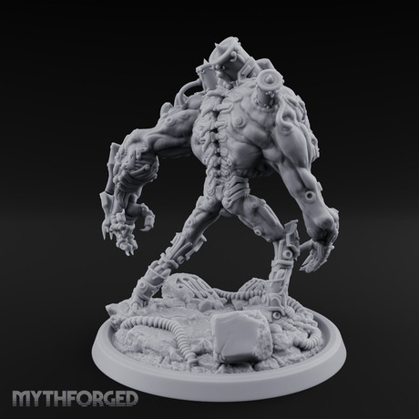 Tentacles Coiled Cyborg Titan Miniature for Dungeons and Dragons, Pathfinder or other TTRPGs